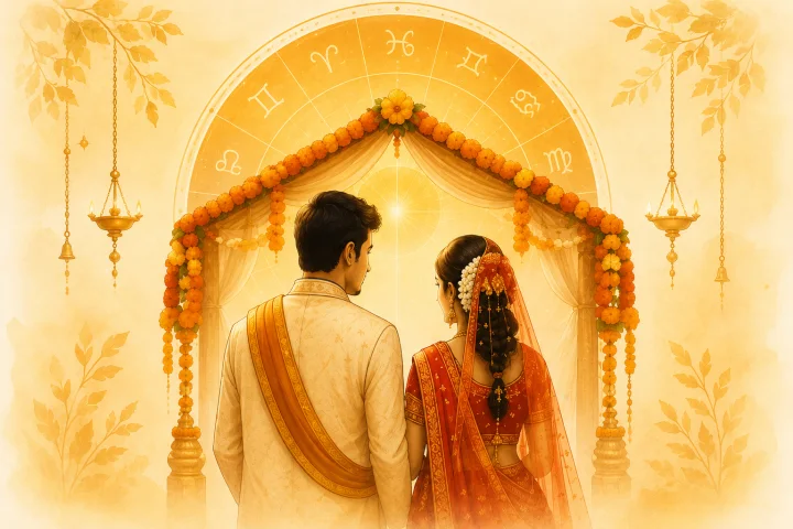 Marriage guidance astrology illustration